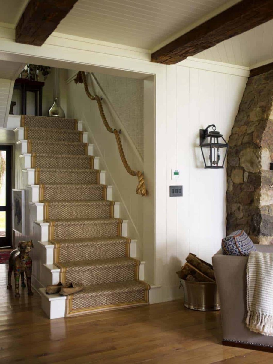 Ограждение лестницы на мансарде