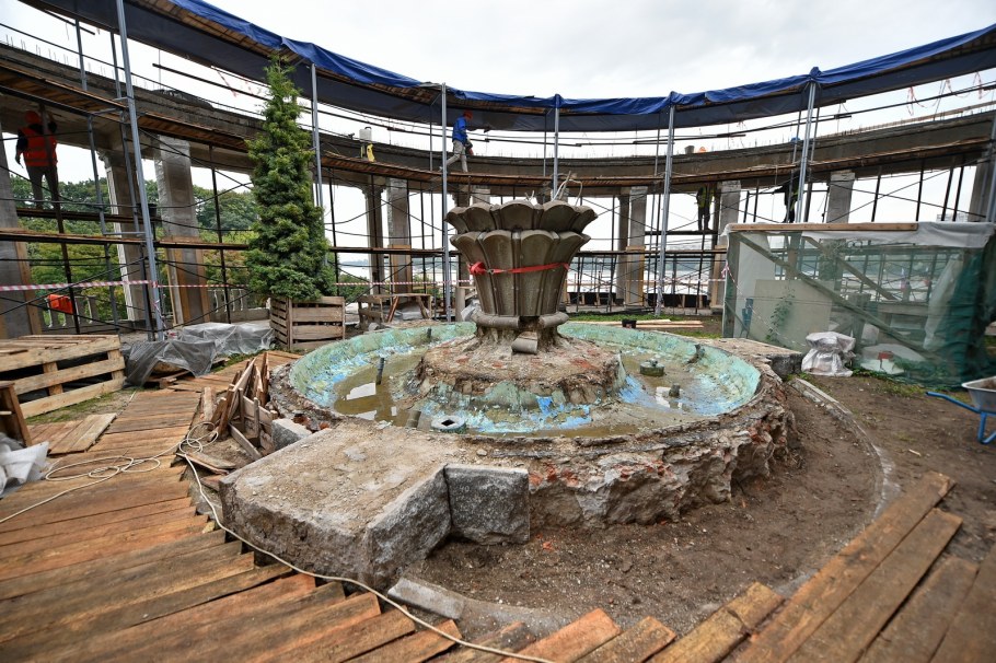 Северный Речной вокзал фонтаны