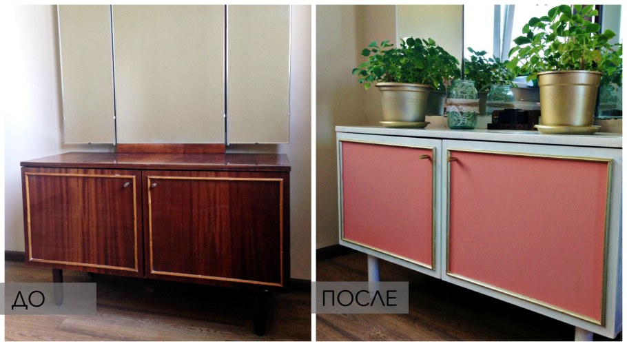 Перекраска деревянной кухни