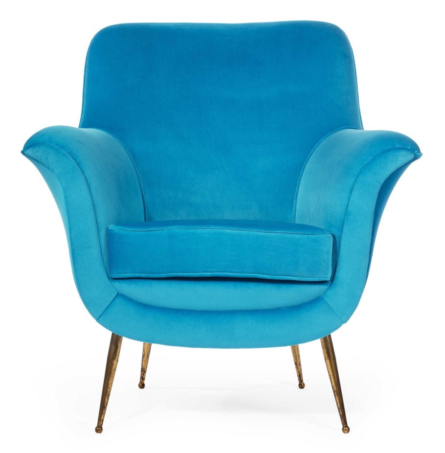 Голубое кресло в стиле 60