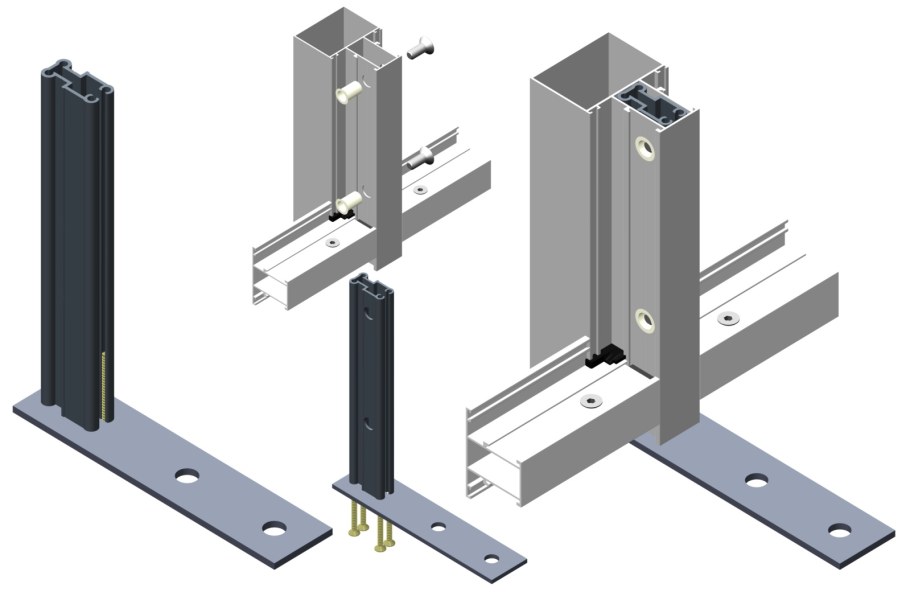 Схема сборки окон ПВХ