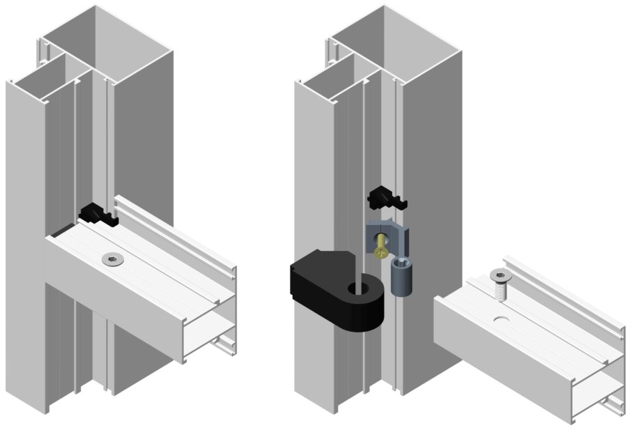ALUTECH alt f50 стоечно-ригельная фасадная
