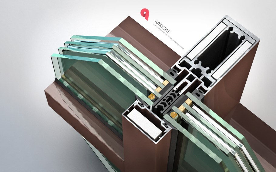 Оконный блок с импостом