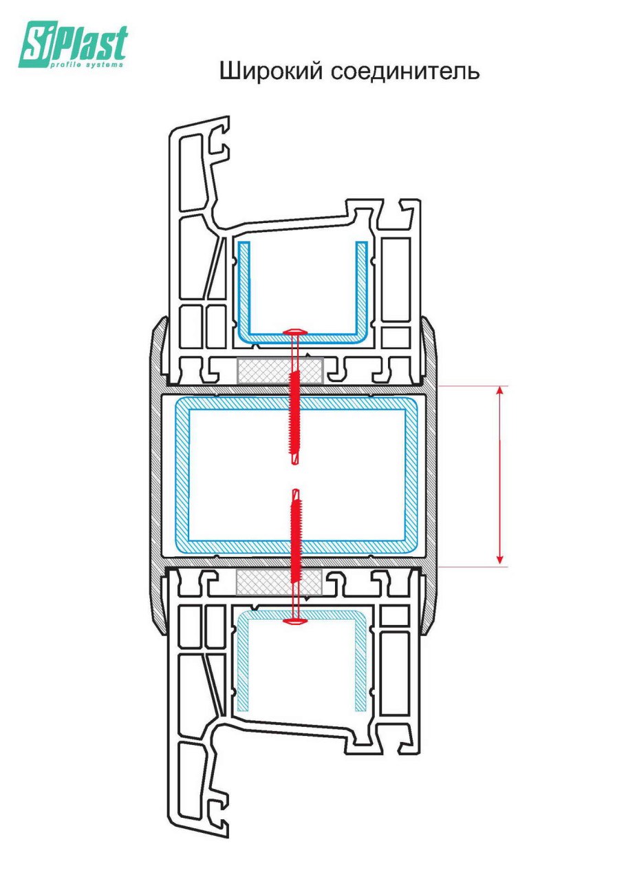 Импост для москитной сетки