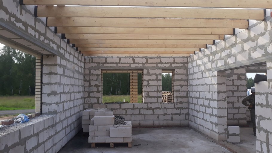 Схема кладки газобетонных блоков 400 мм