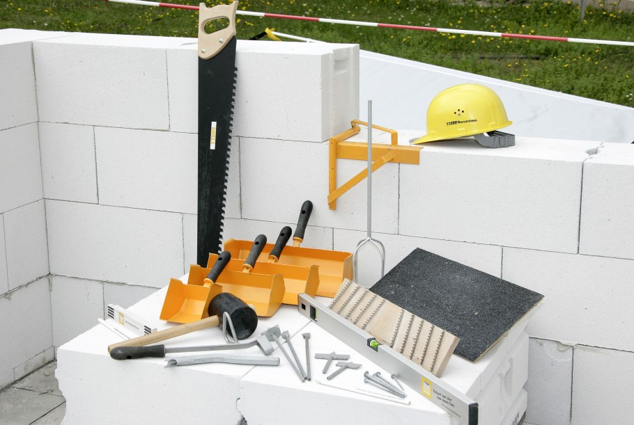 Перемычки в газобетонных перегородках 100мм