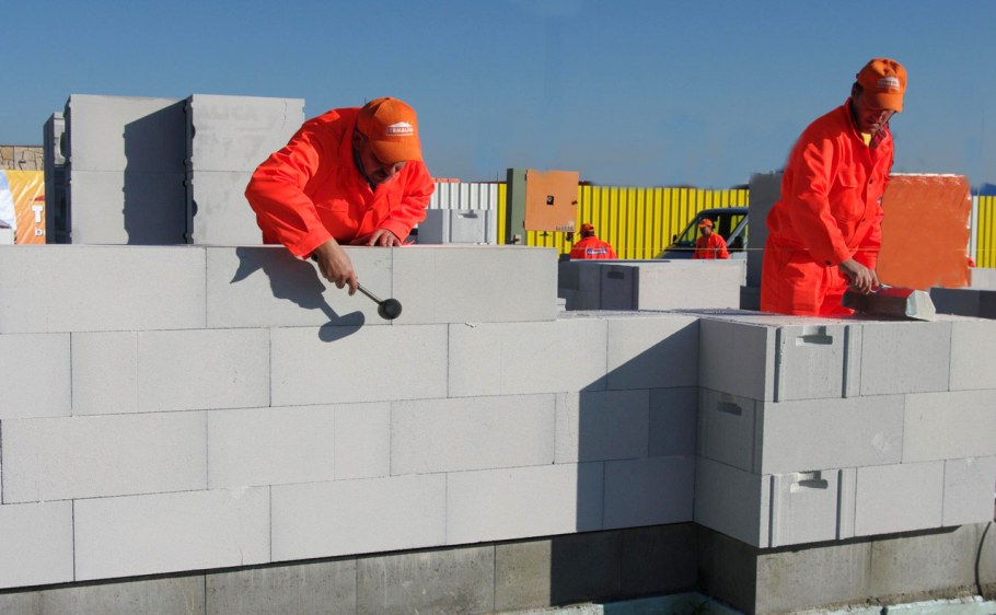 Схема кладки газобетонных блоков