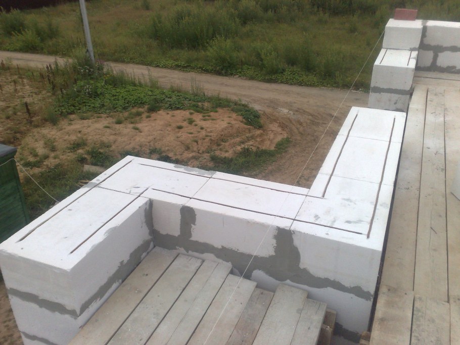 Перевязка газобетонных блоков 400