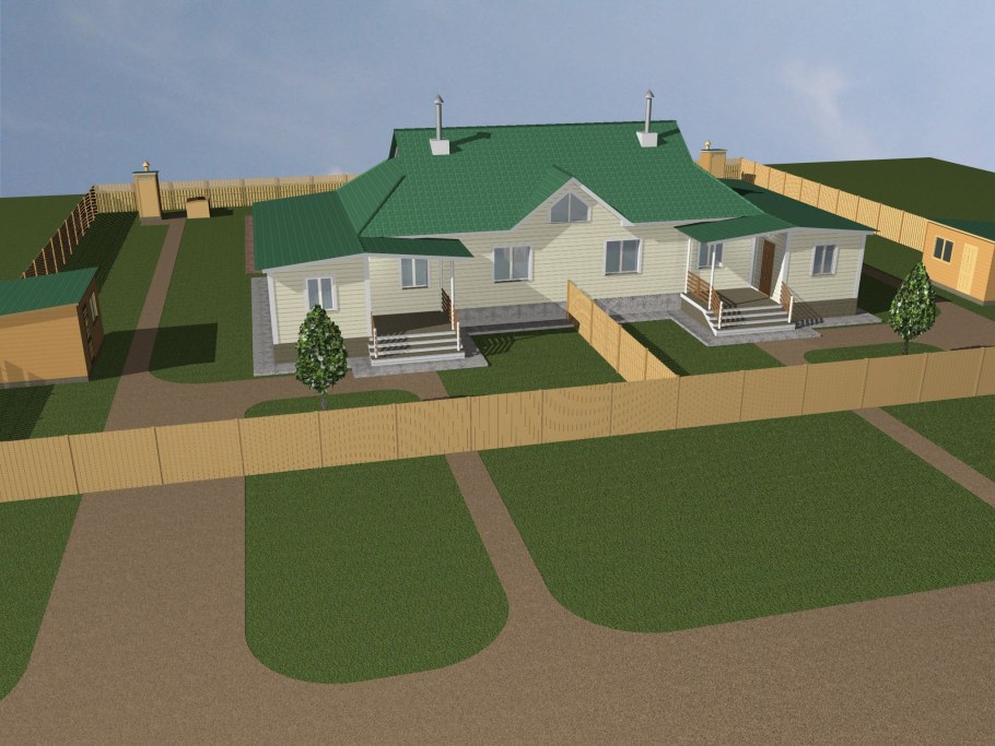 Двухквартирный дом