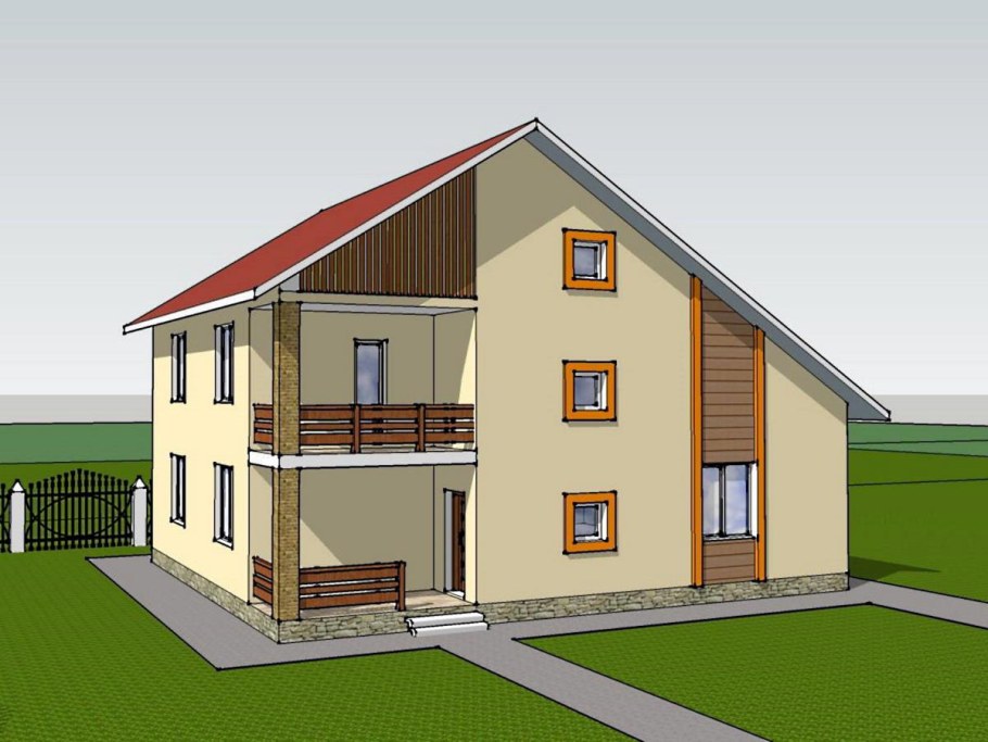 Двухквартирный дом планировка