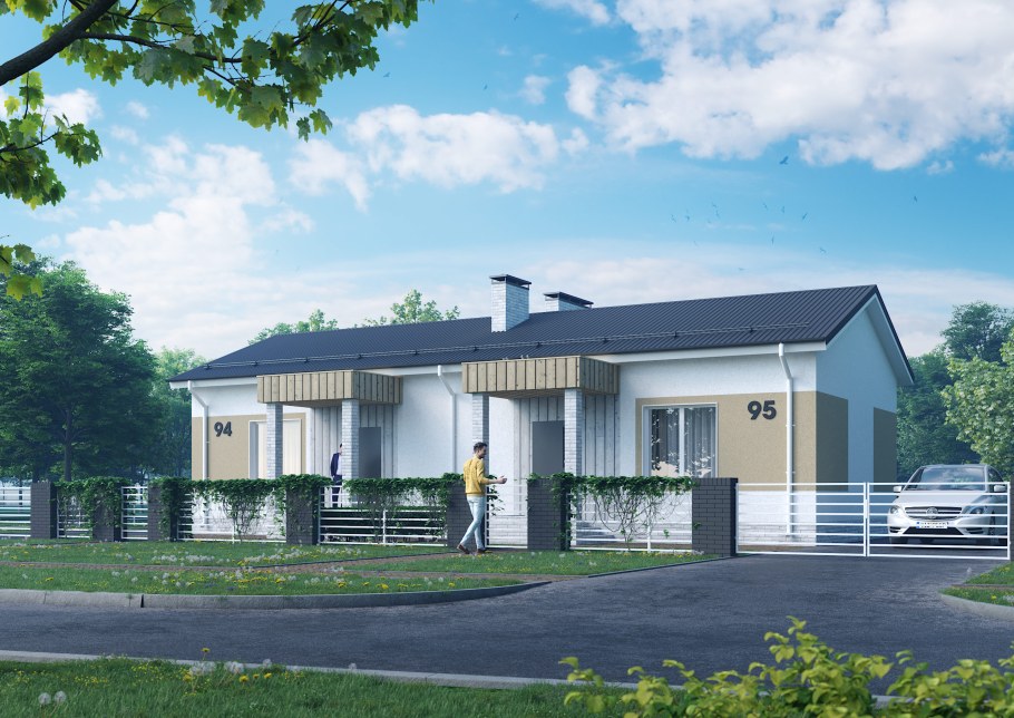 Двухквартирный дом