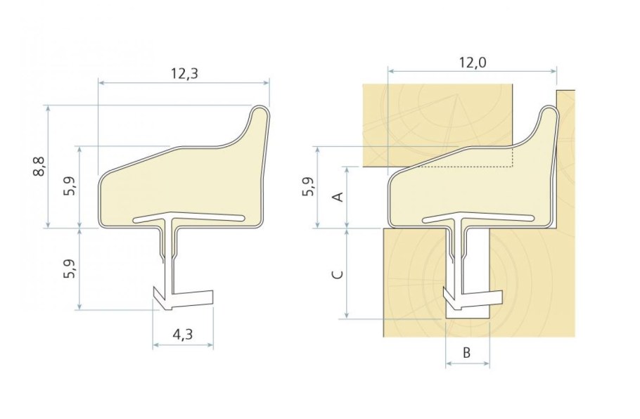 Уплотнитель самоклеящийся Sila Home d 100 м. белый (9*7.4 мм)