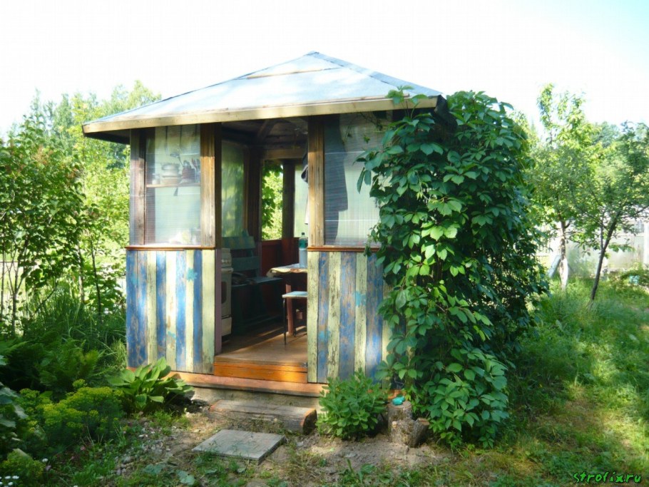 Беседки патио зона с мангалом