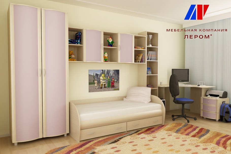 Кровать-чердак Дюймовочка-5.2