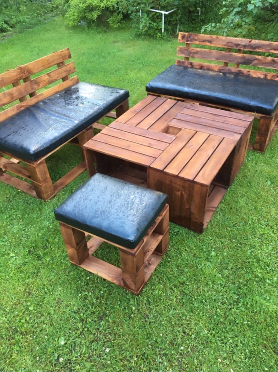 Изделия из поддонов для дачи