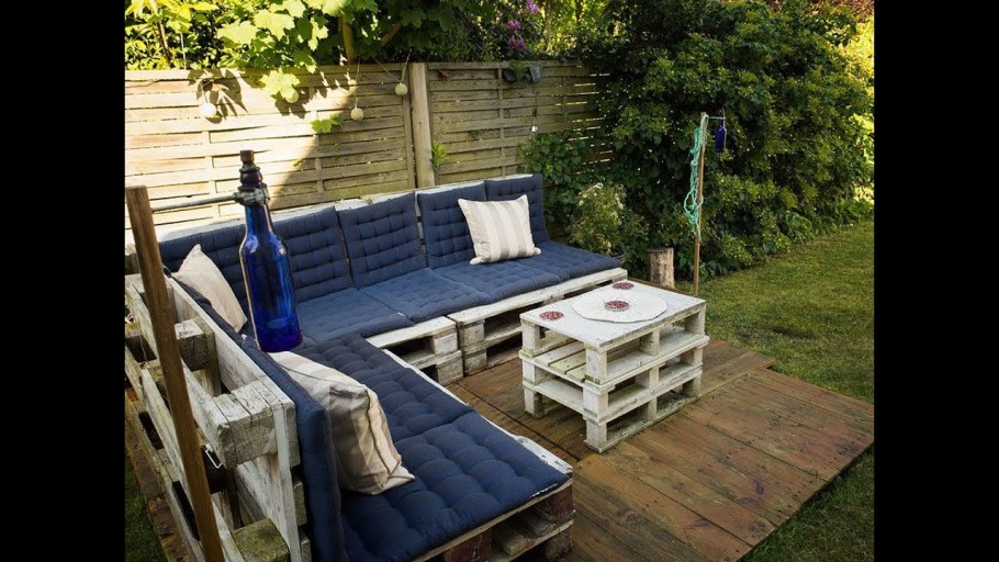 Садовая мебель из поддонов
