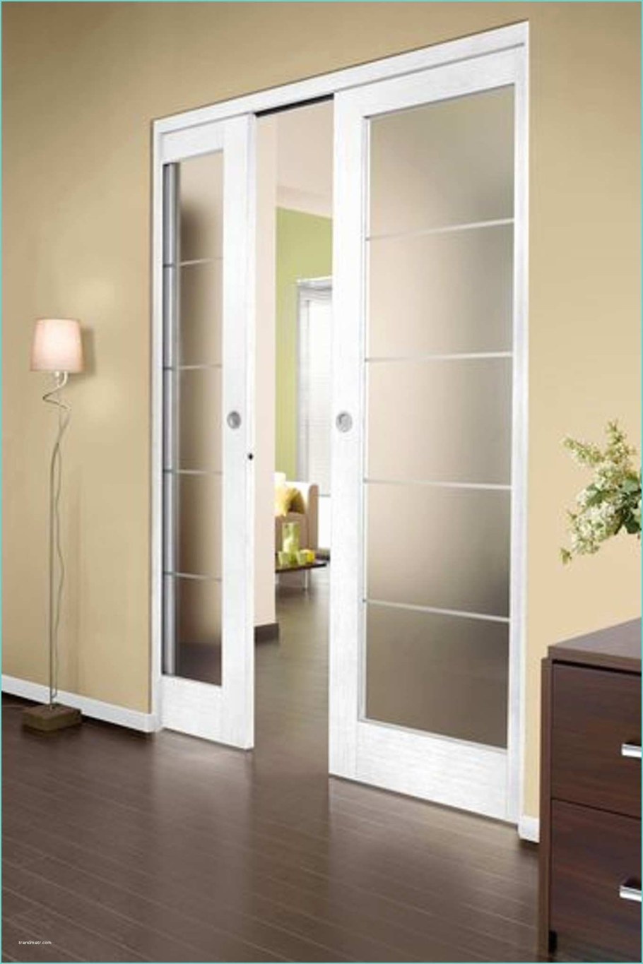 Дверь гармошка Гардиан белый