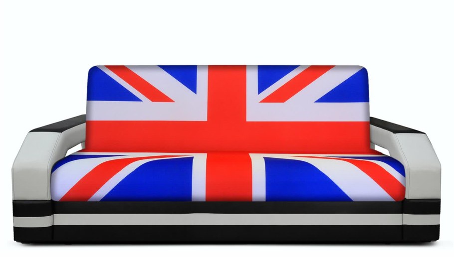 Диван с английским флагом