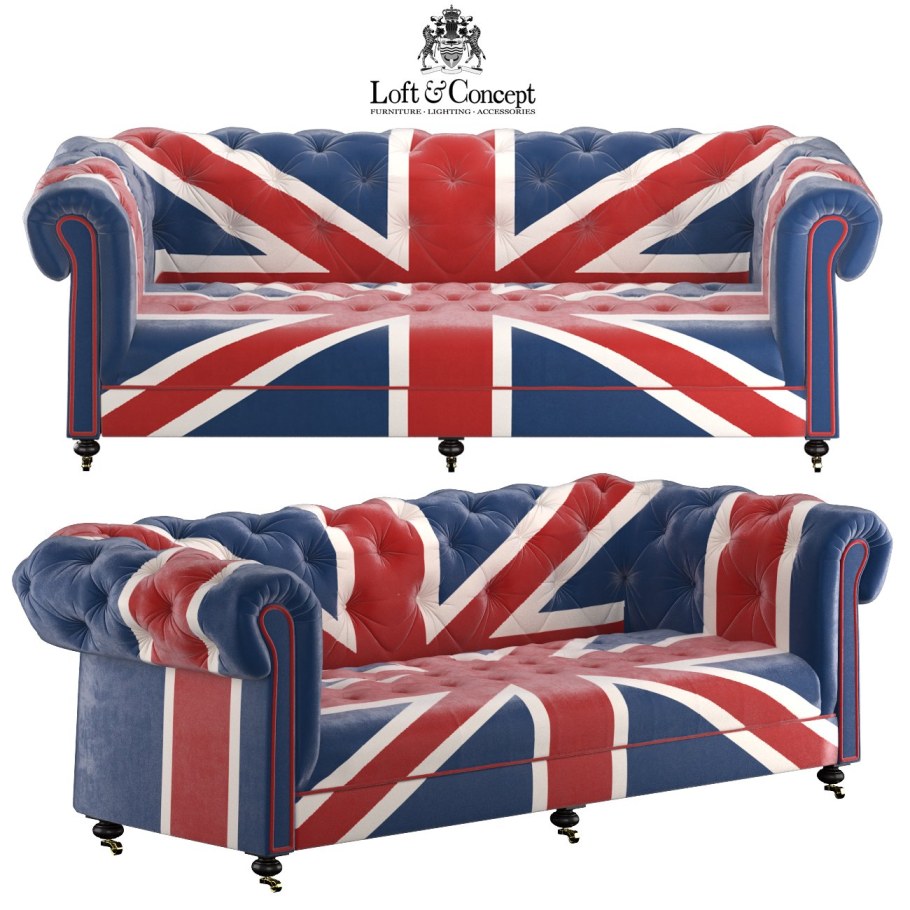 Диван в лондонском стиле