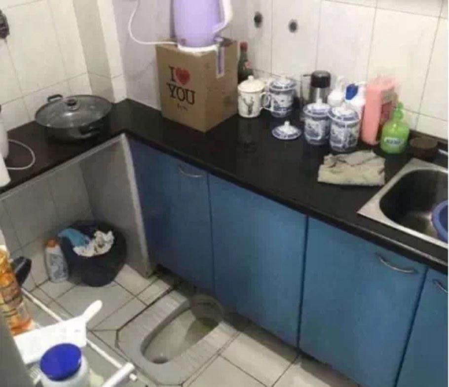 Квартира с унитазом на кухне