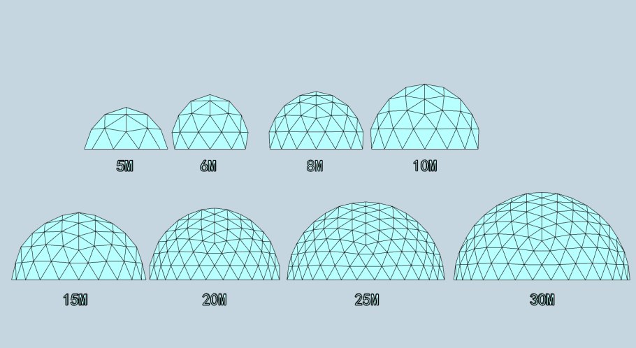 Купол для бассейна схема