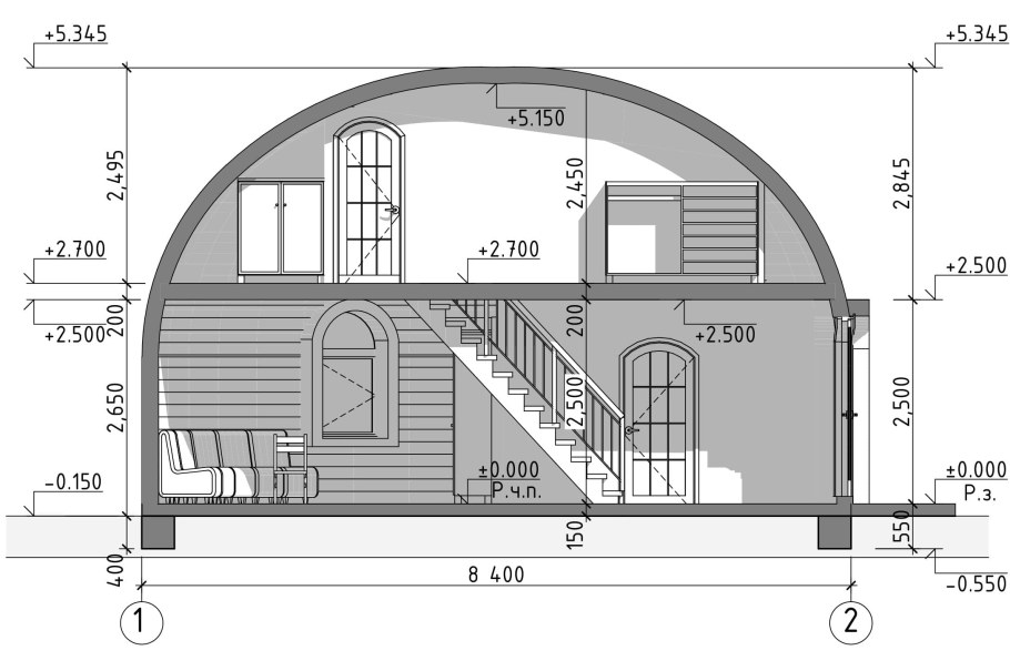 Купольная крыша конструкция