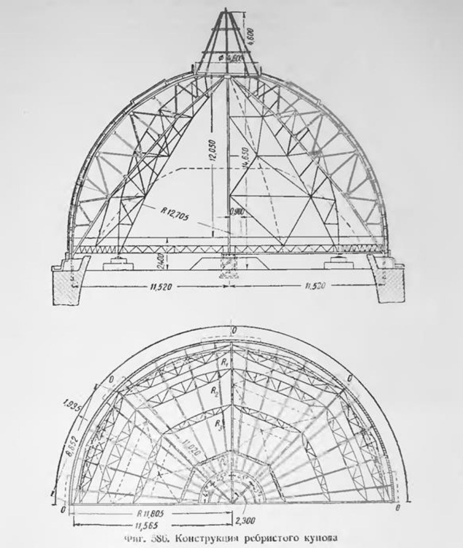 Стратодезический купол чертеж