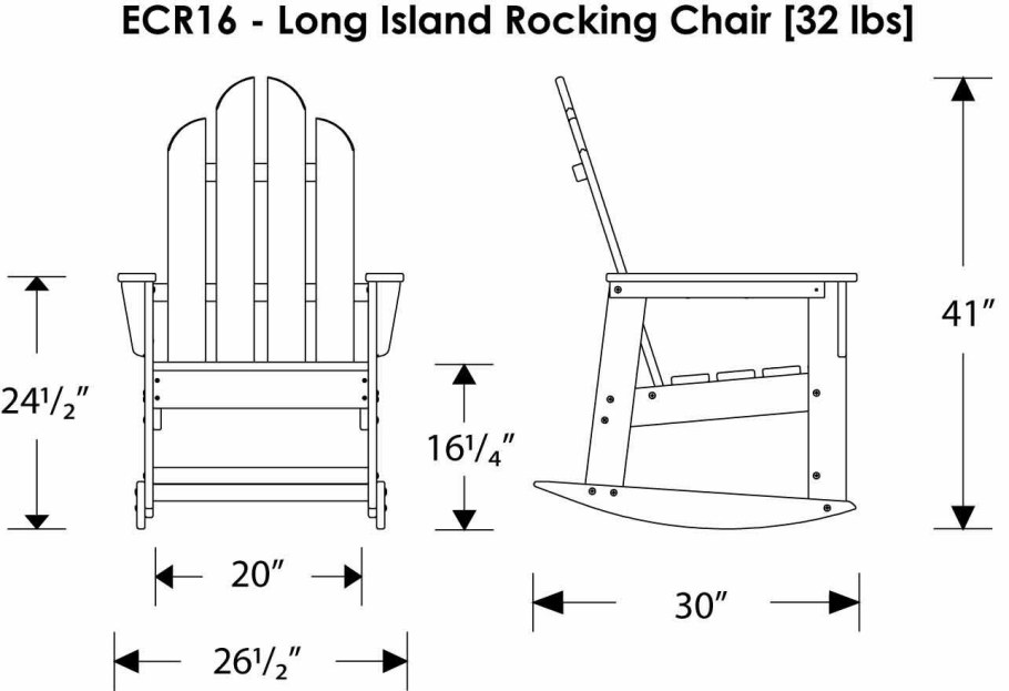 Adirondack Chair Classic чертеж