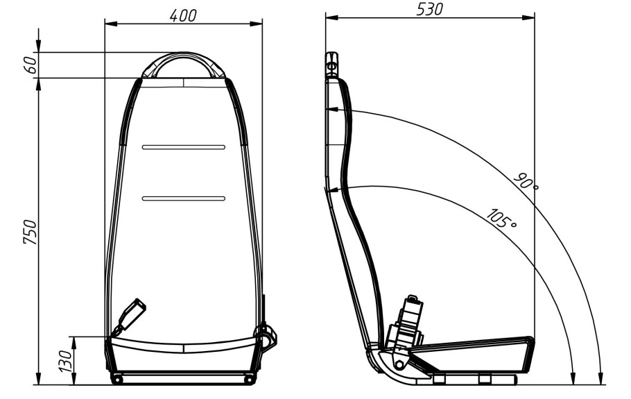 Pr021 Globo сиденье чертежи