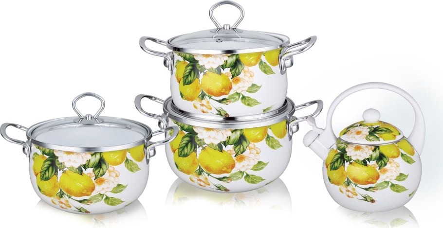 Набор эмалированной посуды - KL-4487