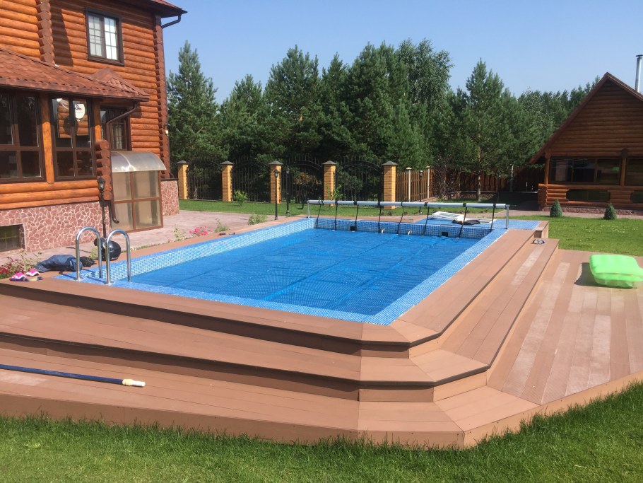 Подиум для каркасного бассейна