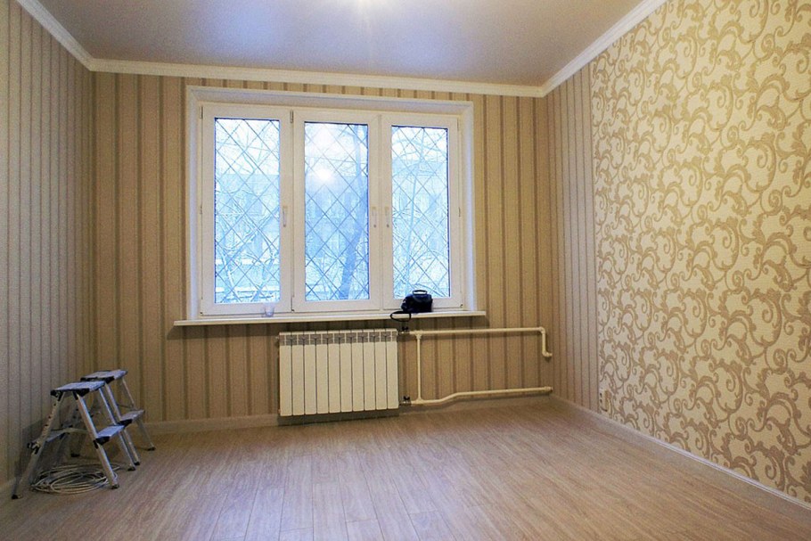 Недорогая отделка комнаты