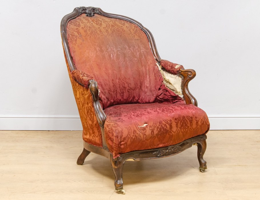 Кресло Бержер антикварное