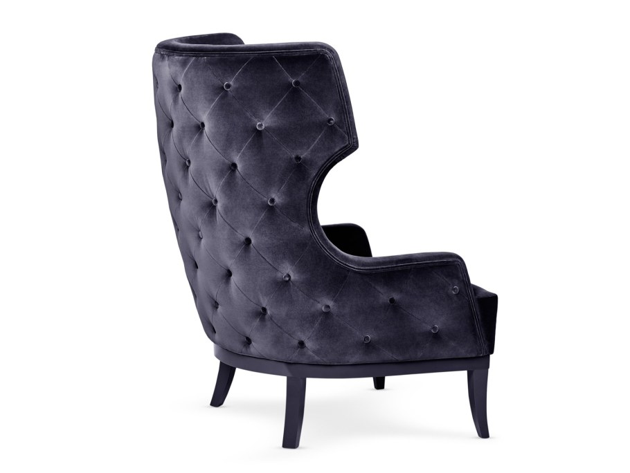 Rotatieve Fauteuil in geribd fluweel, Baltimore