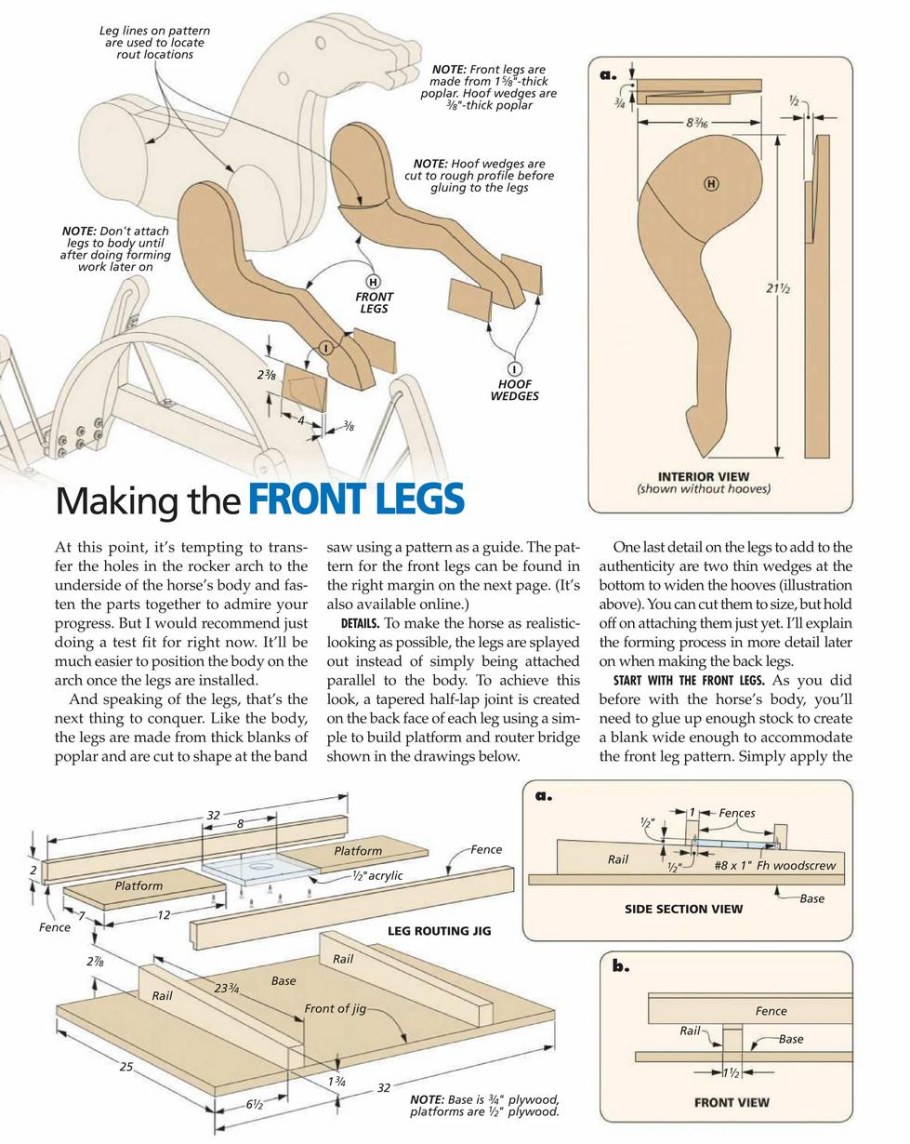 Кресло качалка из массива дерева