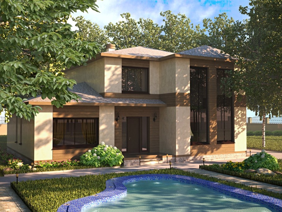 Проекты домов с бассейном