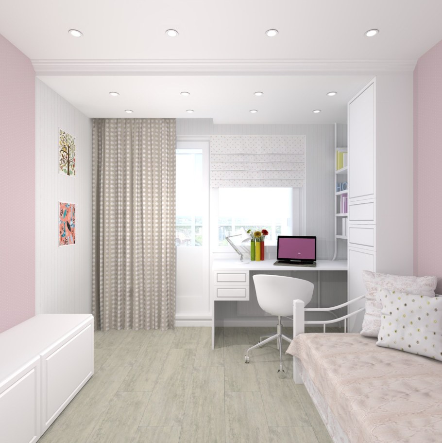 Детская комната в светлых тонах