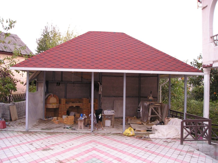 Кровля для беседки