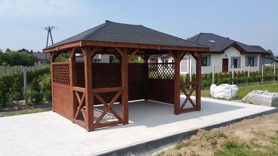 Деревянные беседки 3м*4м