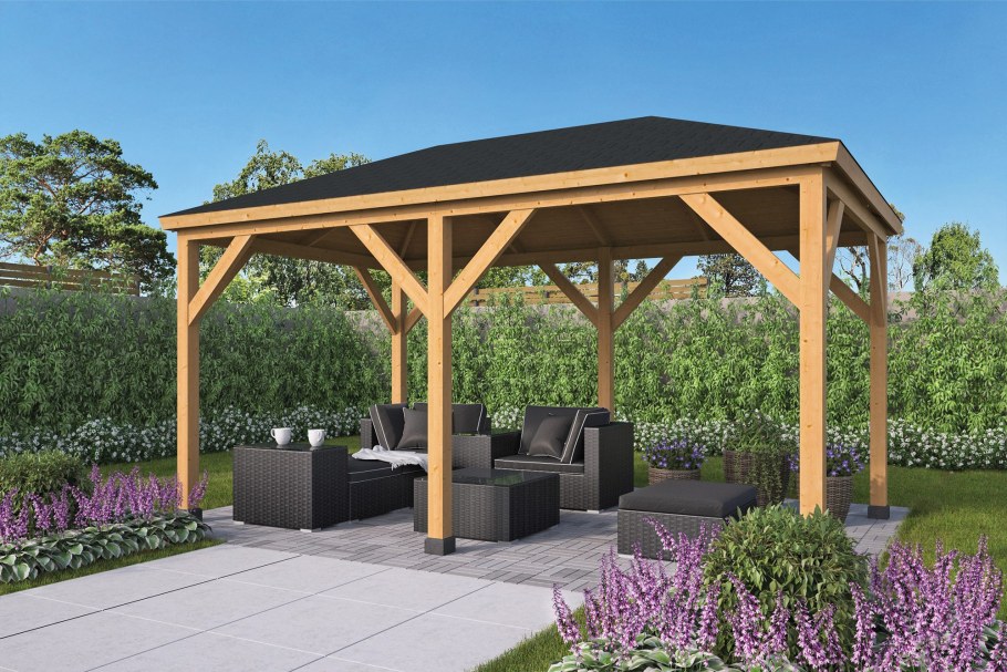 Беседка газебо современная