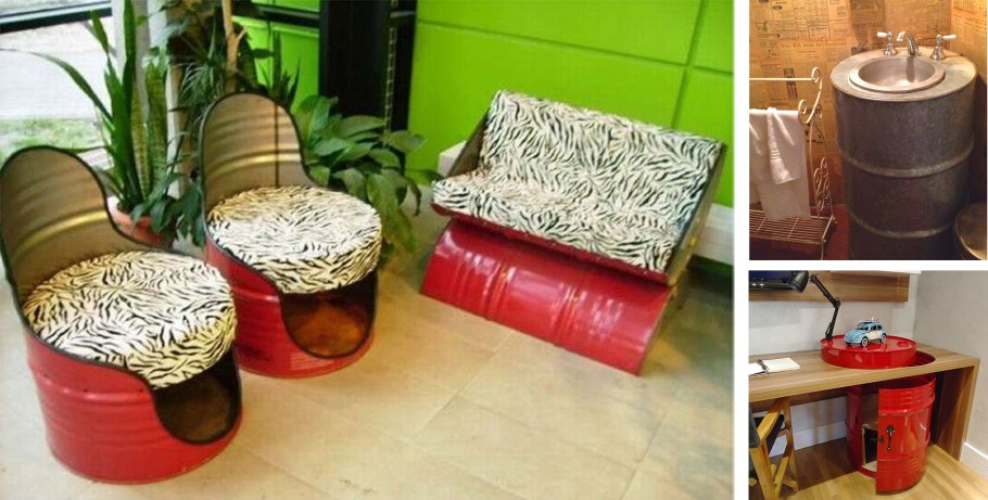 Шкафчик из бочки