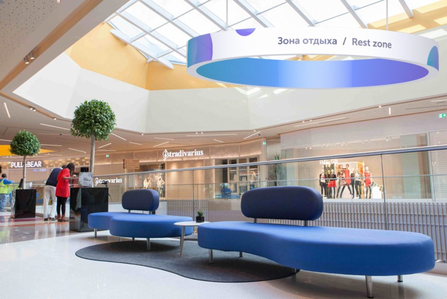 Лаунж зоны в ТЦ