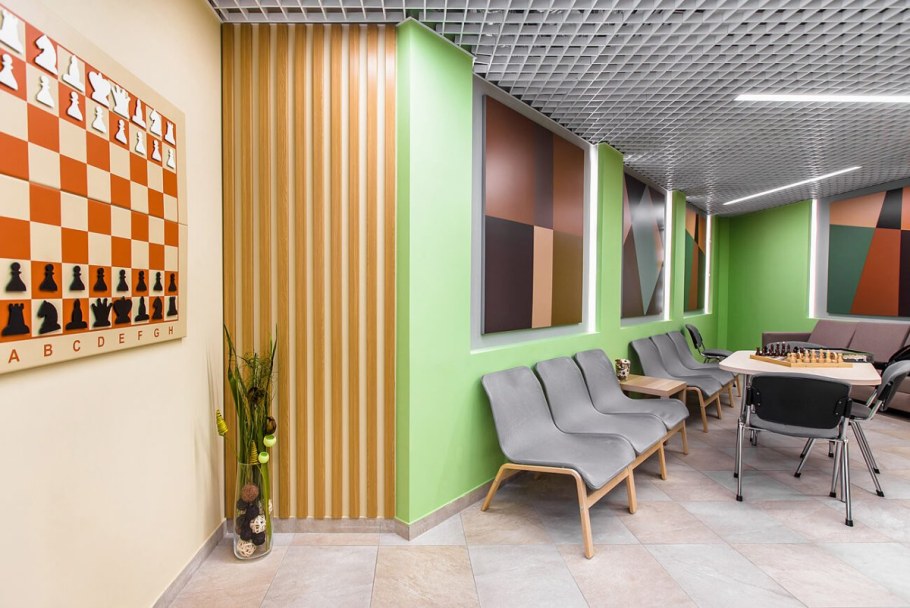 Зона отдыха в здании