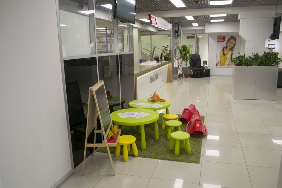 Зона отдыха в торговом центре