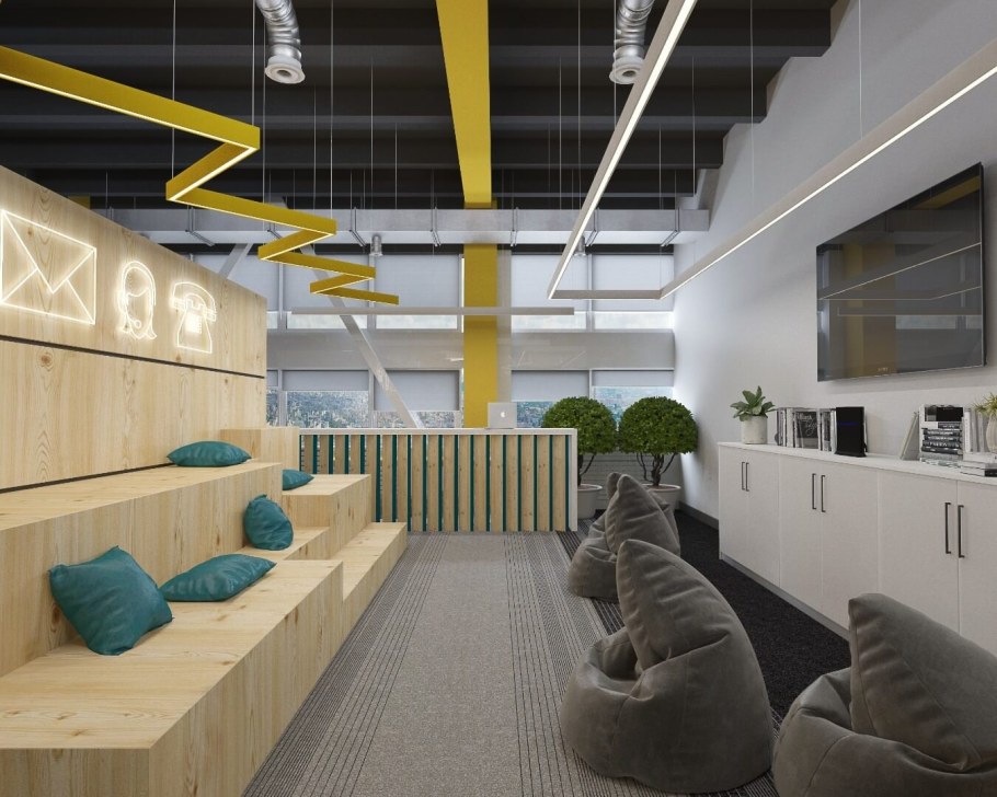 Экостиль в интерьере общественных зданий