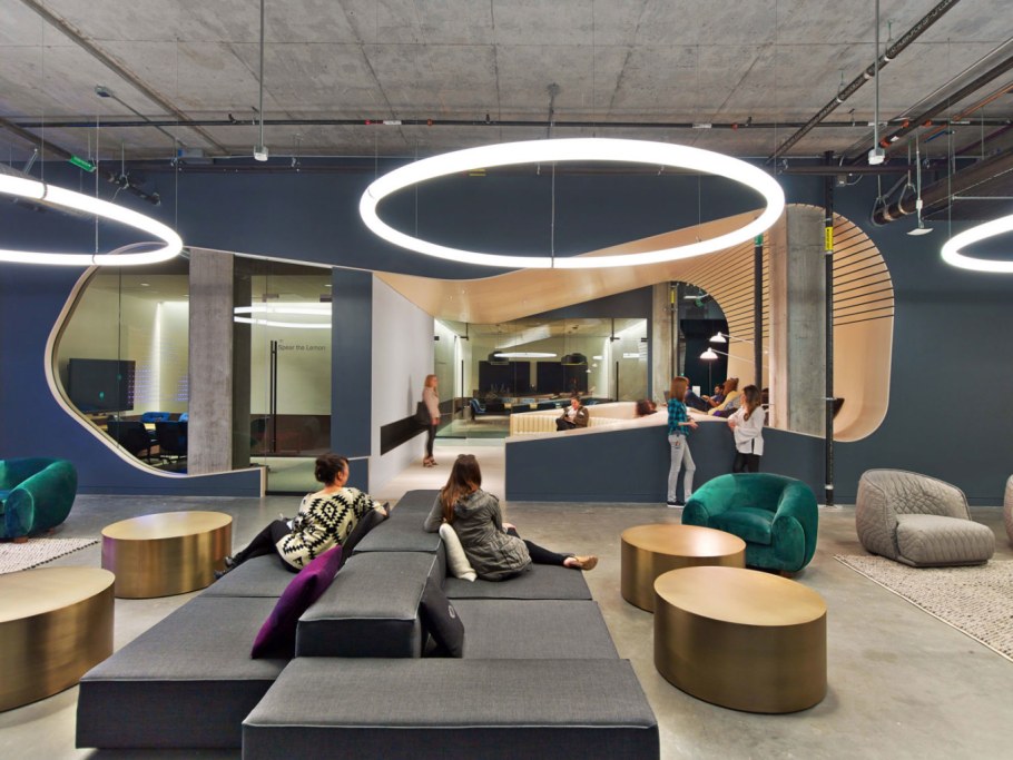 Интерьер пространства для коворкинга