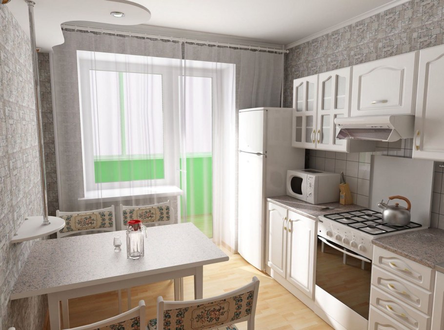 Евроремонт кухни 9 кв м