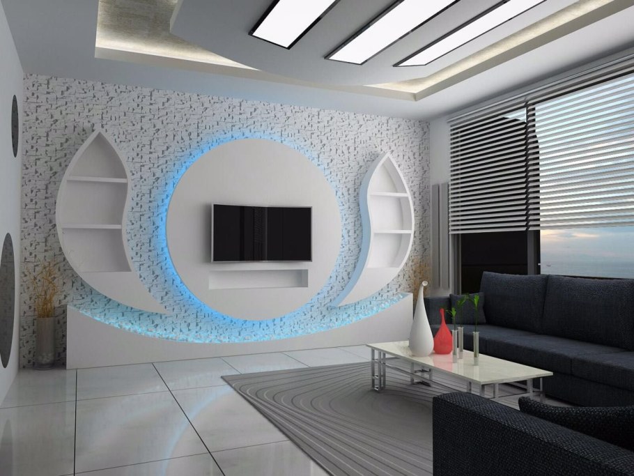 Гипсокартонные конструкции на стене