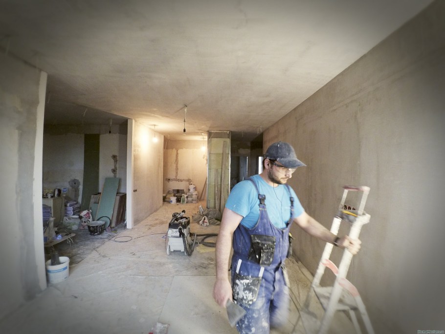 Штукатурка стен черновая отделка