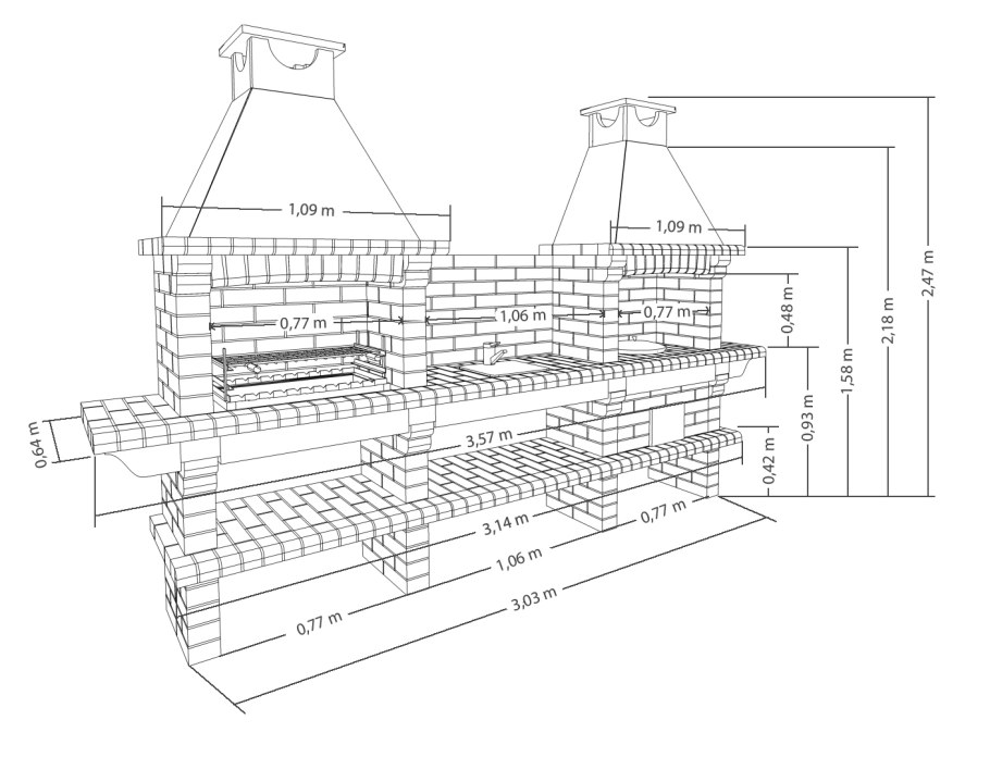 Чертёж сварки мангала с ножками высота 600мм
